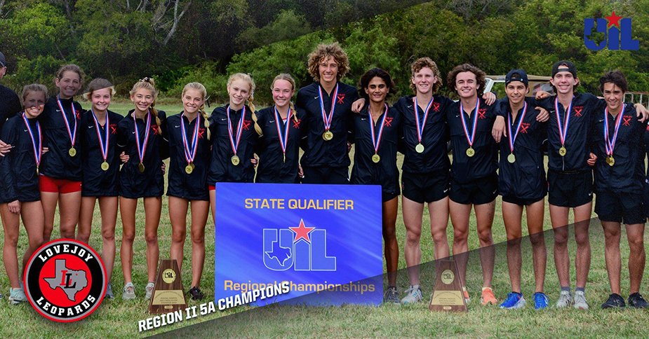 Lovejoy's 2021 UIL Conference 5A Region II XC Champions