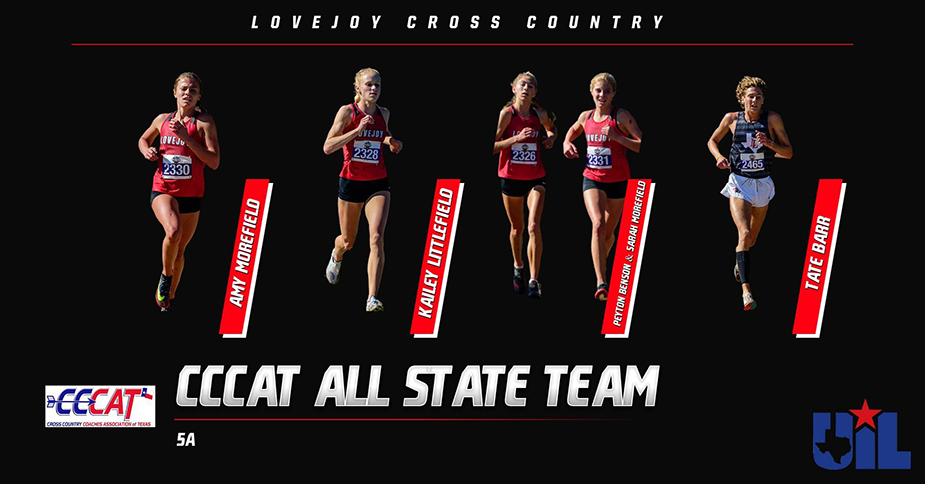 Lovejoy Runners receiving CCCAT All-State Honors