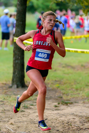 Amy Morefield at the Garmin TxMileSplit Invitational