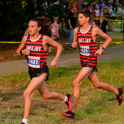 Jack Thompson, Devin Muaina at the Garmin TxMileSplit Invitational