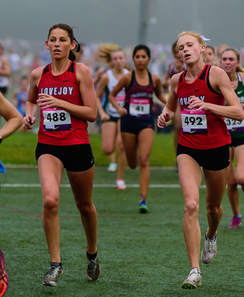 Kate Carlson, Kailey Littlefield at the Nike South Invitational