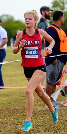 Hailey Malik at the UIL Conference 5A District 10 XC Championships