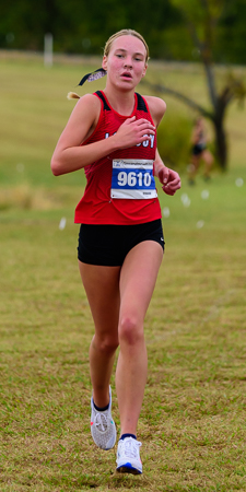 Katie Armstrong at the UIL Conference 5A District 10 XC Championships