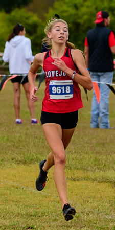 Peyton Benson at the UIL Conference 5A District 10 XC Championships