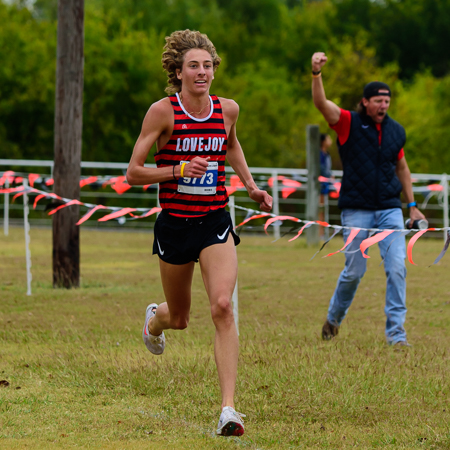 Tate Barr at the UIL Conference 5A District 10 XC Championships