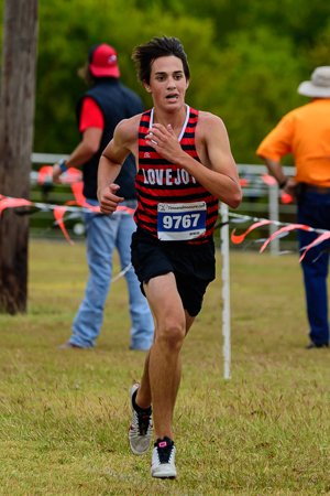 Nick Yarad at the UIL Conference 5A District 10 XC Championships