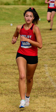 Jordyn Caro at the UIL Conference 5A District 10 XC Championships