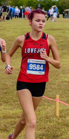 Ashlyn Cardwell at the UIL Conference 5A District 10 XC Championships