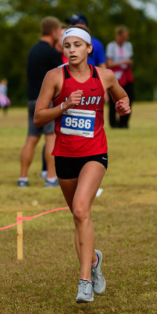 Ava Easley at the UIL Conference 5A District 10 XC Championships