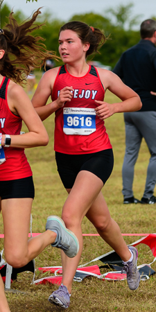 Meg Bennion at the UIL Conference 5A District 10 XC Championships