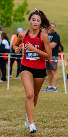 Jordyn Caro at the UIL Conference 5A District 10 XC Championships