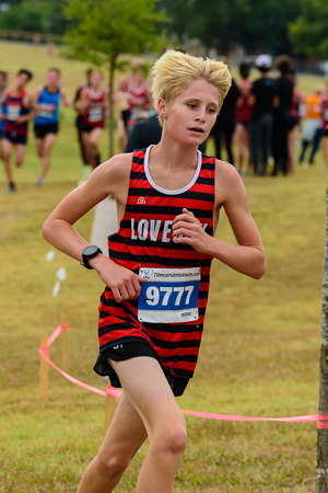 Tyler Morefield at the UIL Conference 5A District 10 XC Championships