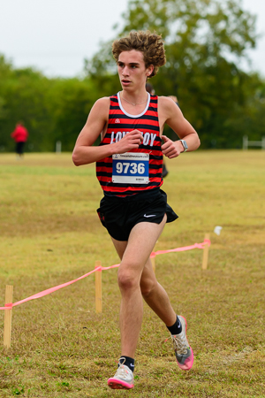 Andrew Poulton at the UIL Conference 5A District 10 XC Championships