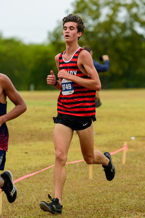 Ethan Smith at the UIL Conference 5A District 10 XC Championships