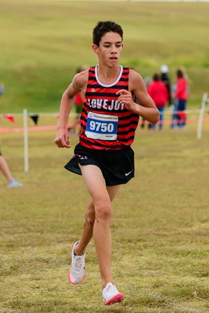 Henry Bennion at the UIL Conference 5A District 10 XC Championships