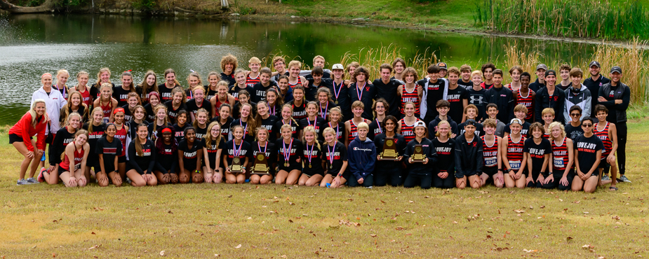 the 2021 Lovejoy High School XC Team