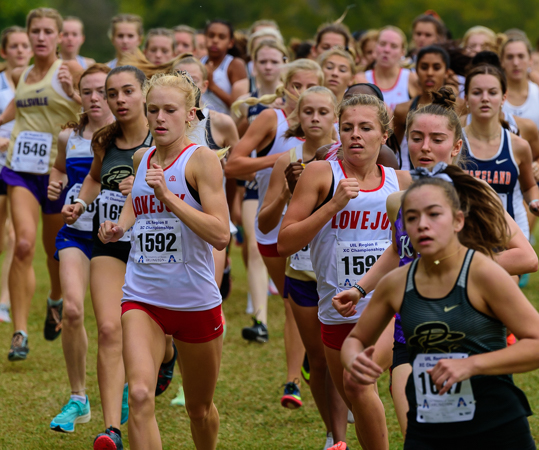 Kailey Littlefield, Amy Morefield at UIL 5A Region II Championships