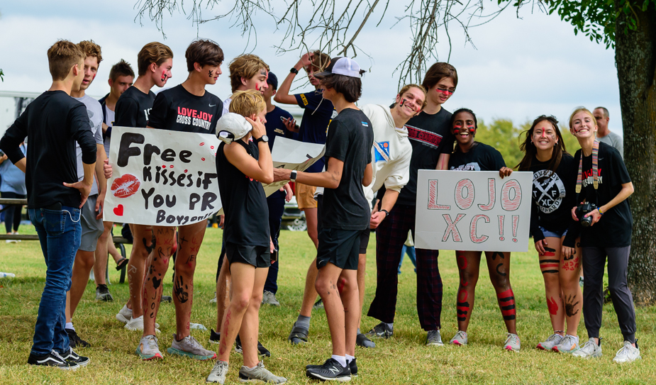 (a small part of) Lovejoy's JV Army on hand for cheering and celebrating