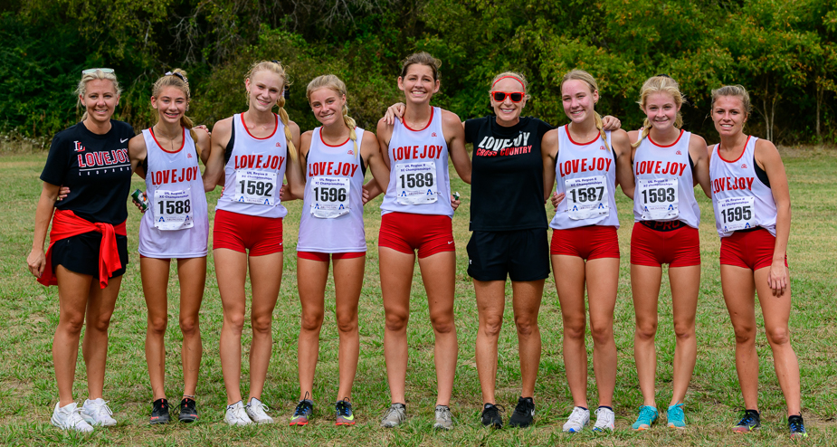 the 2021 LHS Region II Girls XC Team