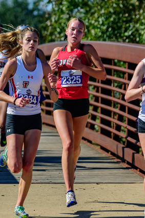 Katie Armstrong in 5A State Championship race