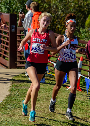 Hailey Malik in 5A State Championship race