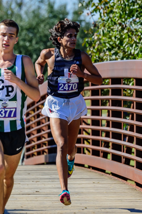 Rohan Sharma in 5A State Championship race