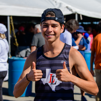 Joe Bluestein in 5A State Championship race