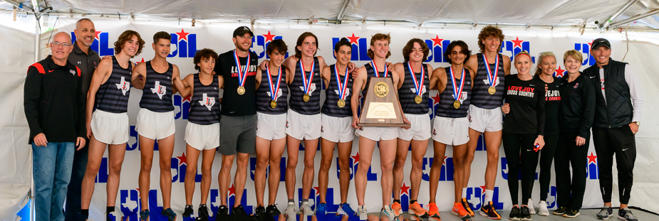 Lovejoy boys receive their championship trophy