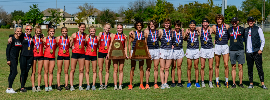 the Lovejoy 2021 State podium runners and coaches