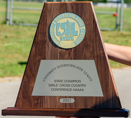 5A Girls State Championship trophy