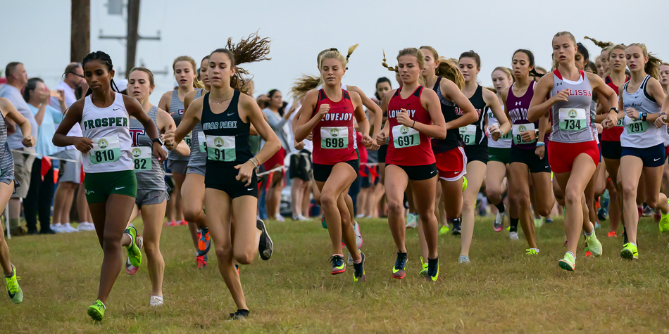 start of the El Varsity Girls race