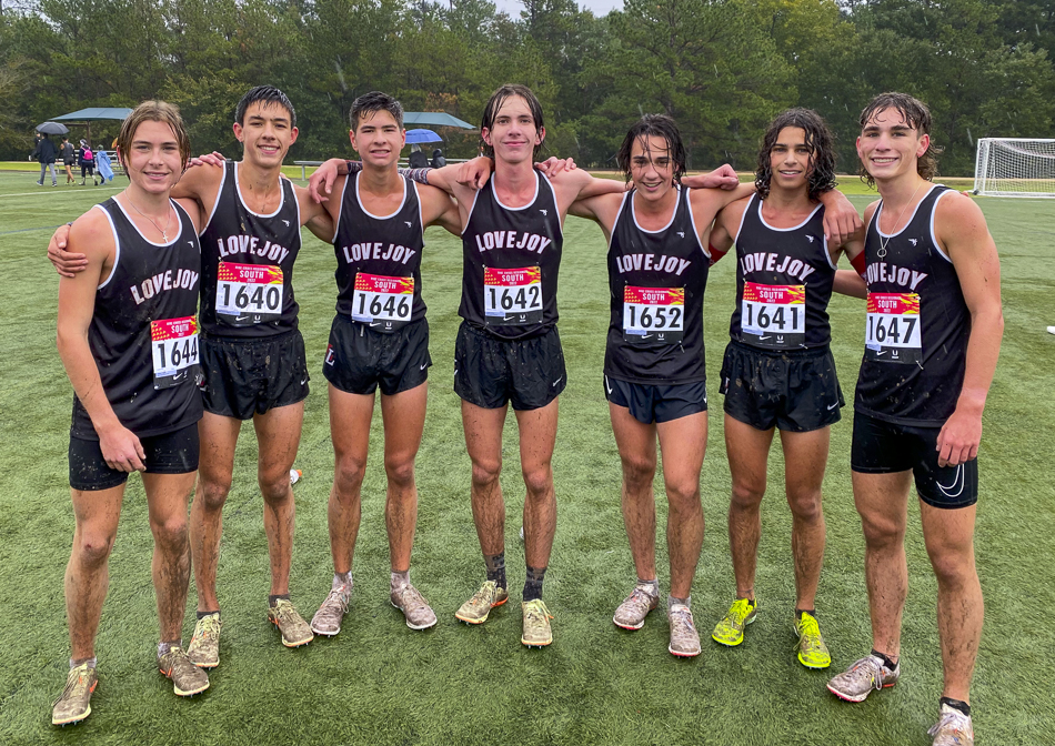 the Varsity boys after the Boys Championship race