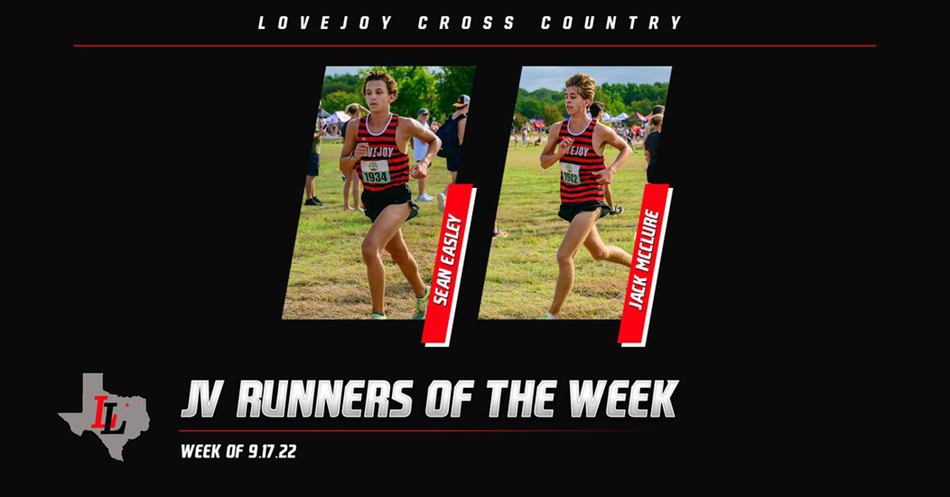 JV Boys Runners of the Week for 9.17.22