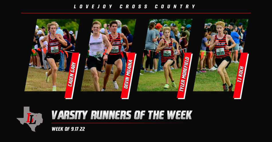 Varsity Boys Runners of the Week for 9.17.22