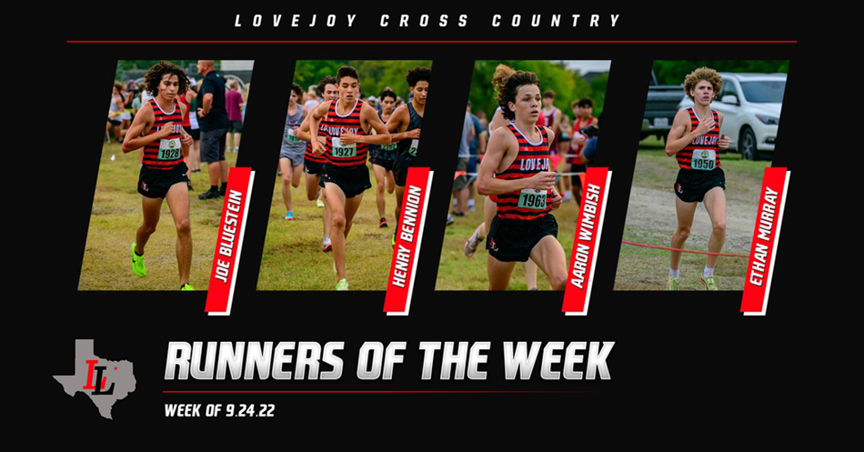 Varsity Boys Runners of the Week for 9.24.22