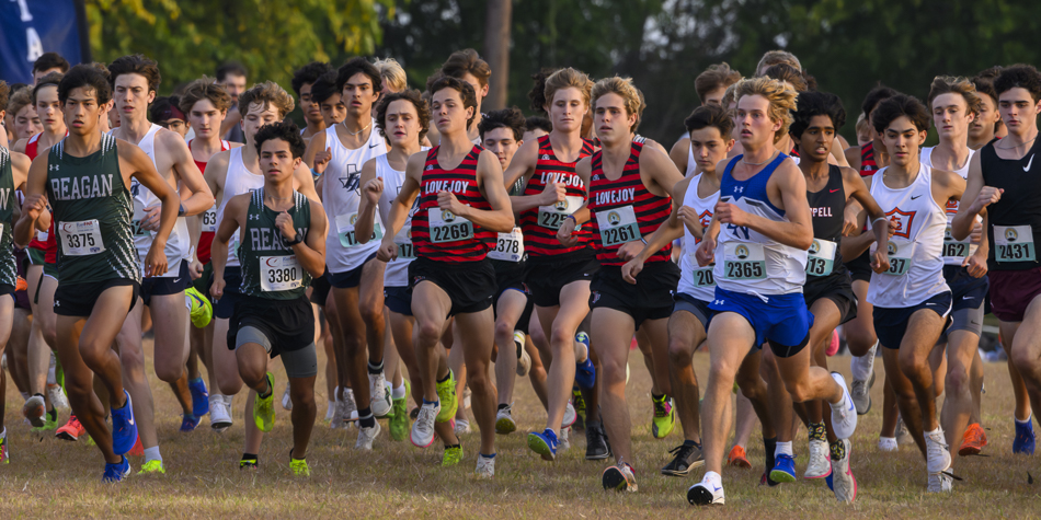 start of the Varsity Boys Elite race