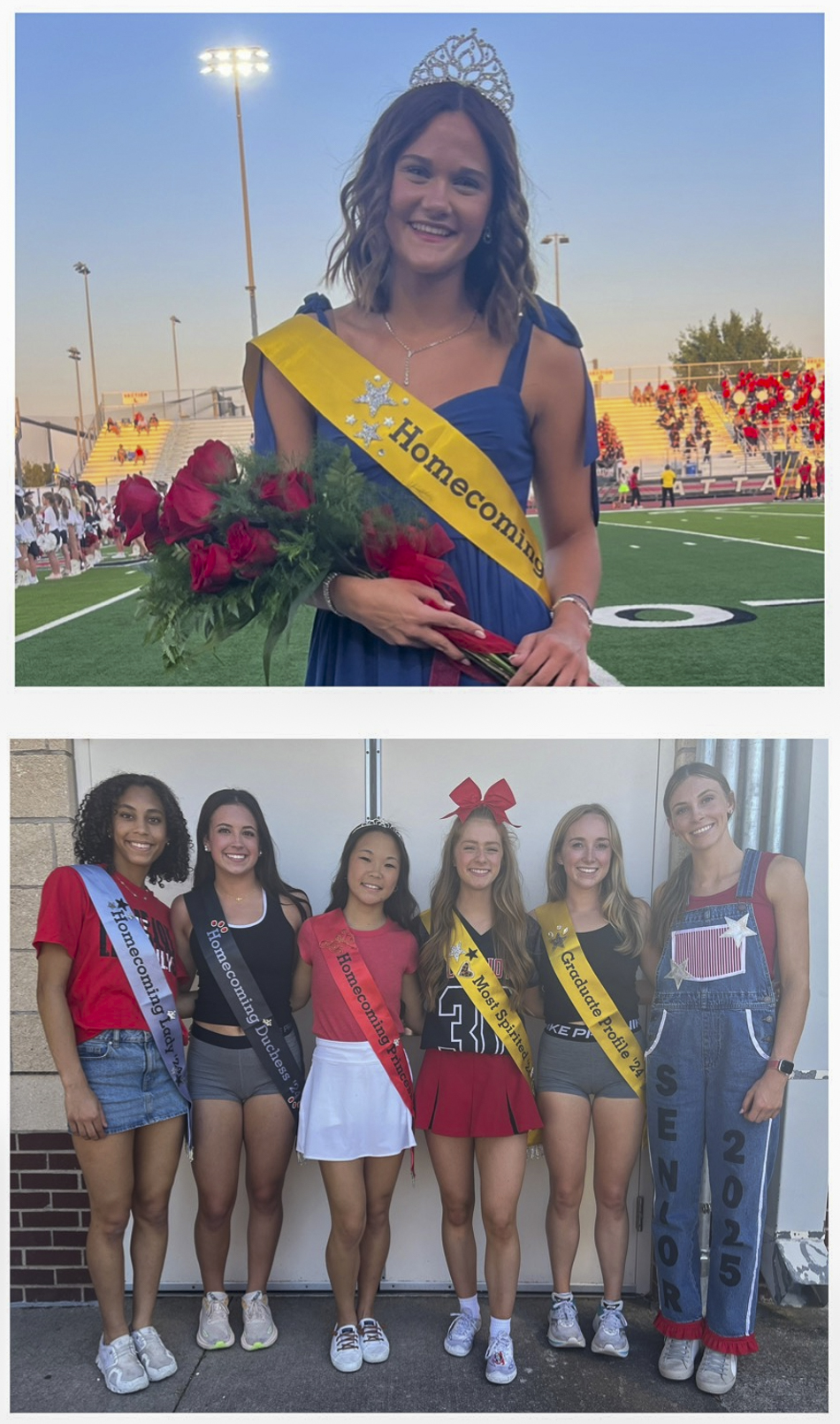 all XCTF girls homecoming court