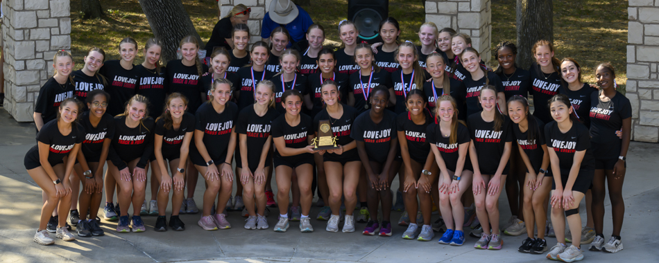 2024 UIL 5A District 9 XC Champion JV Girls from Lovejoy