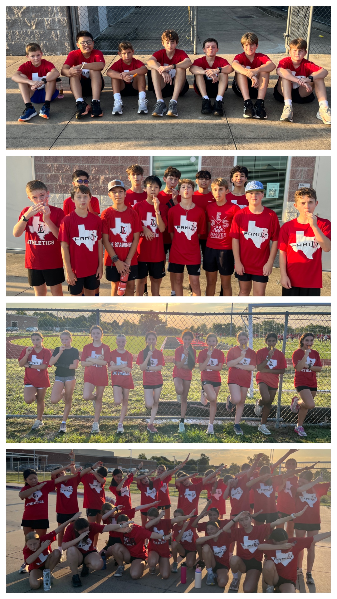 WSMS harriers at Popsicle Practice