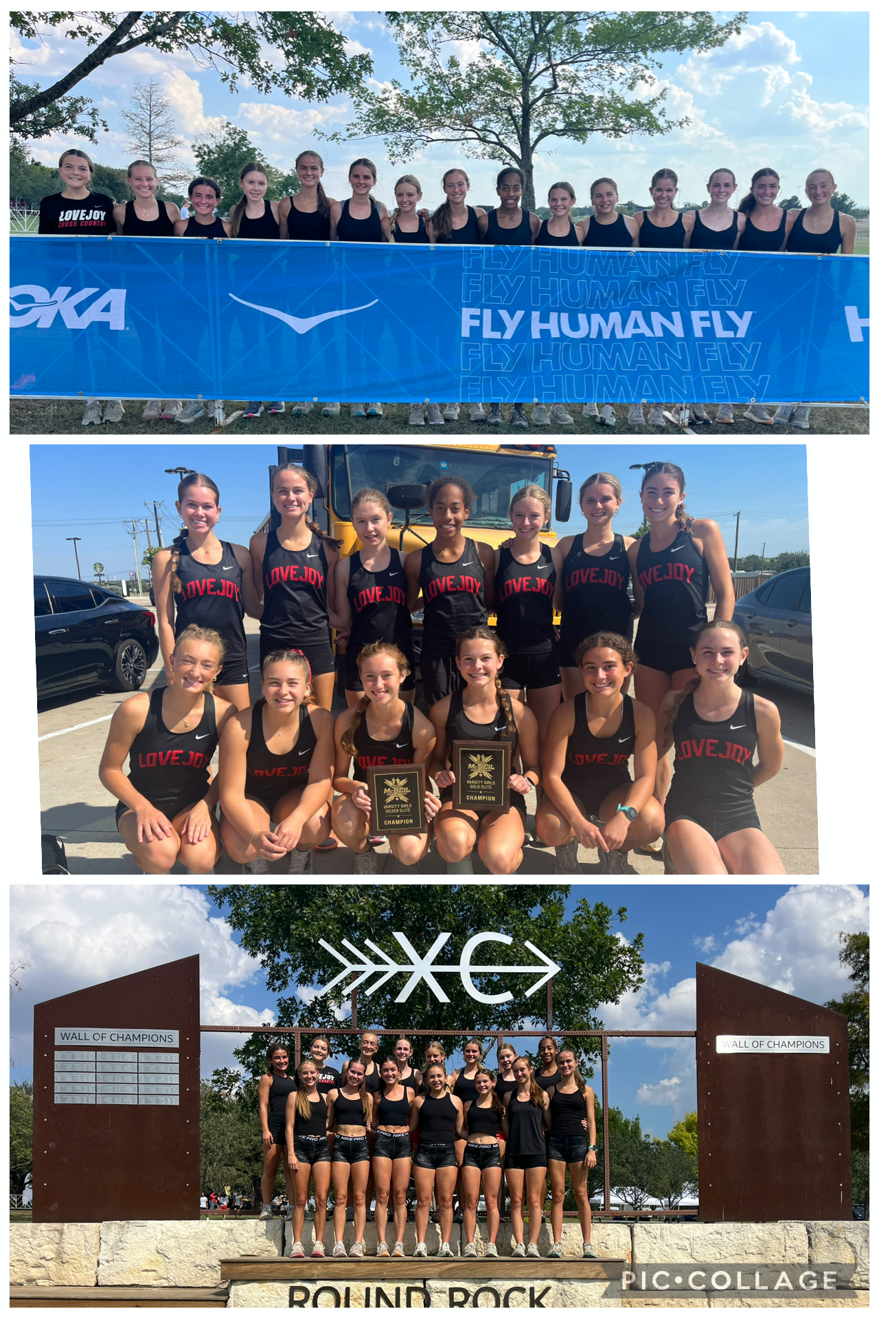Varsity Girls photo composite from McNeil trip