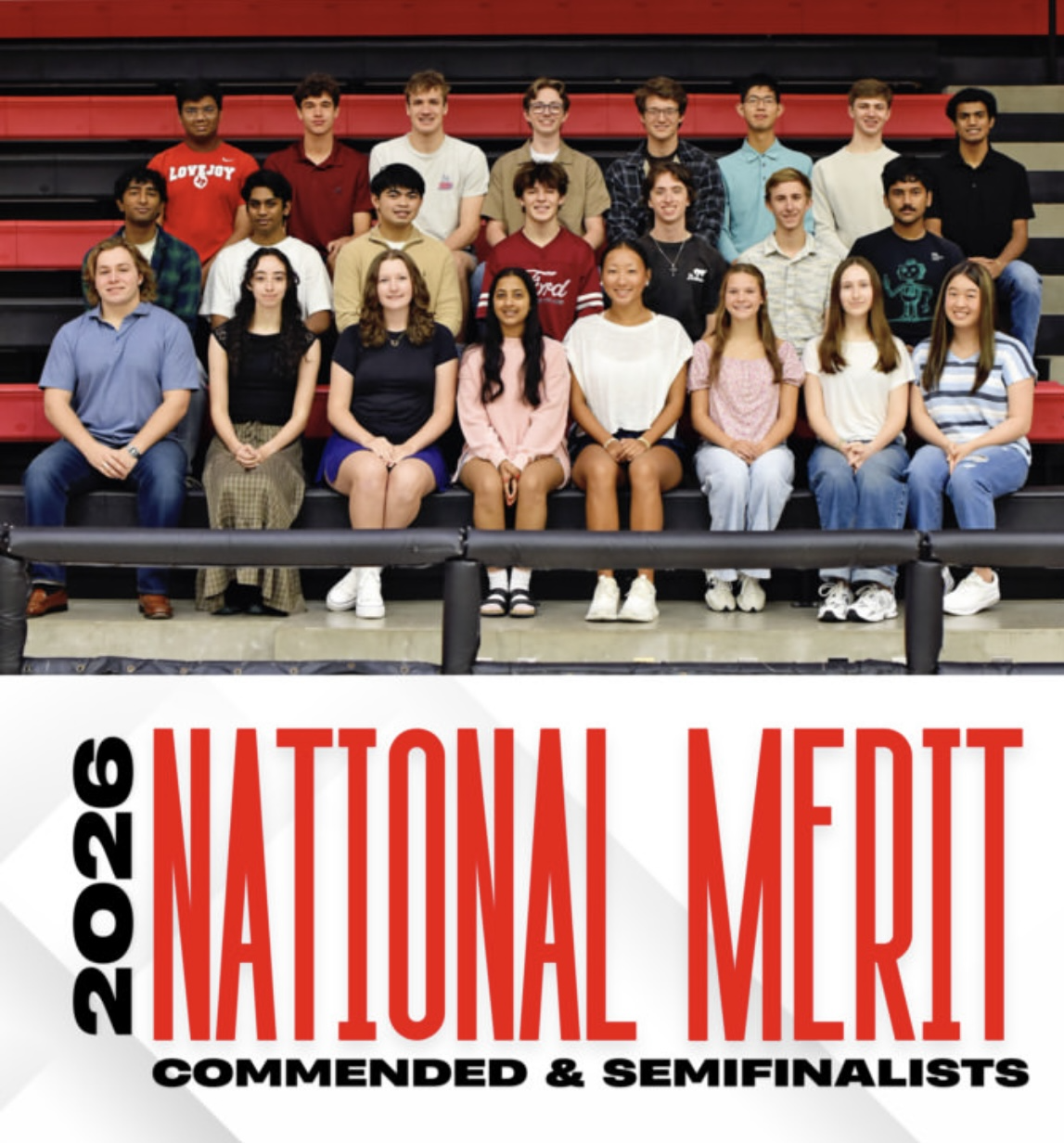 Lovejoy's 2026 National Merit Commended & Semifinalist Awardees