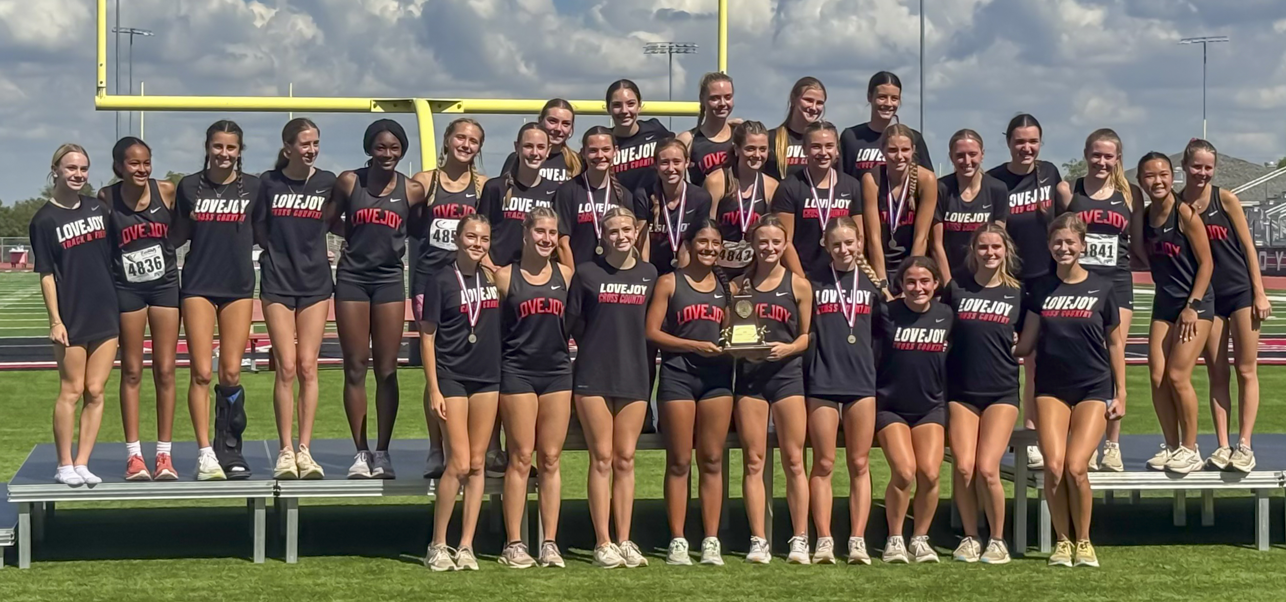 JV Girls on the podium at District JV Girls on the podium at District