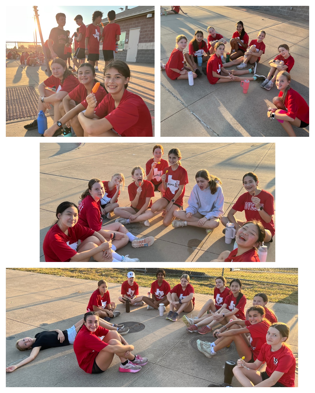 WSMS harriers at Popsicle Practice WSMS harriers at Popsicle Practice